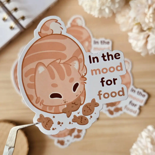 Kiss Cut Sticker - In the mood for food