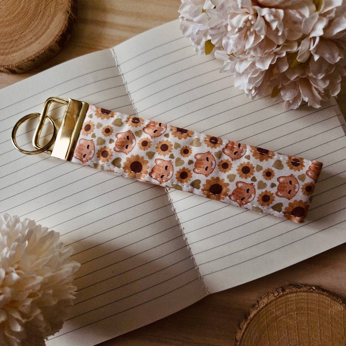 Keychain wristlet - Flourishing Dreams ❘ Sunflowers