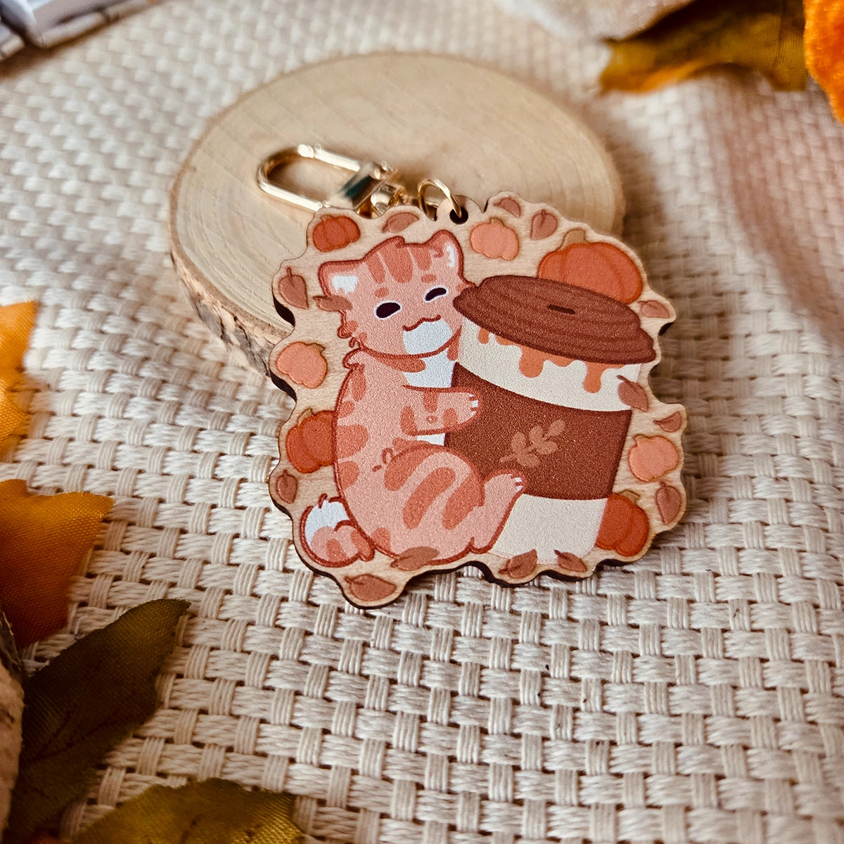 Wooden charm - Pumpkin Spice & everything nice