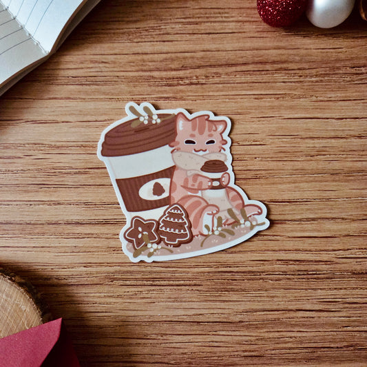 Kiss Cut Sticker - Gingerbread Latte