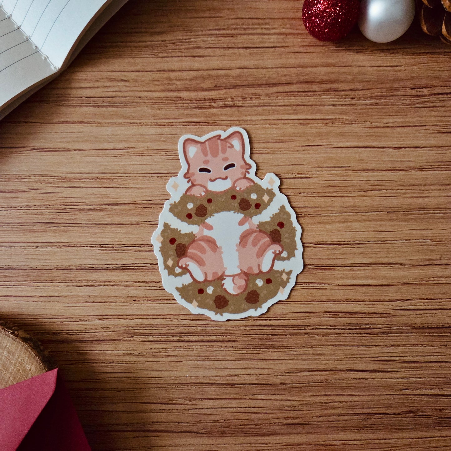 Kiss Cut Sticker - Christmas Greeting