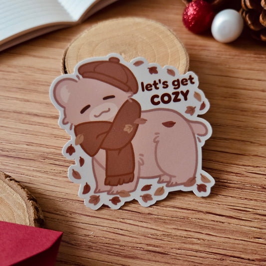 Kiss Cut Sticker - Let's get cozy