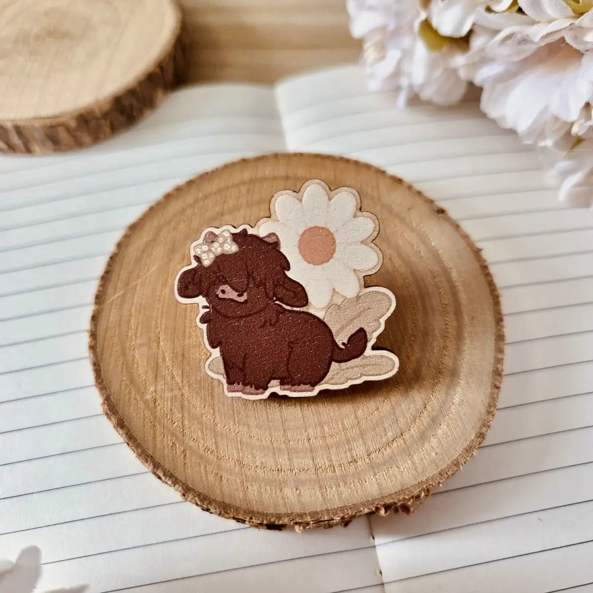 wooden pin - Daisy Dreams