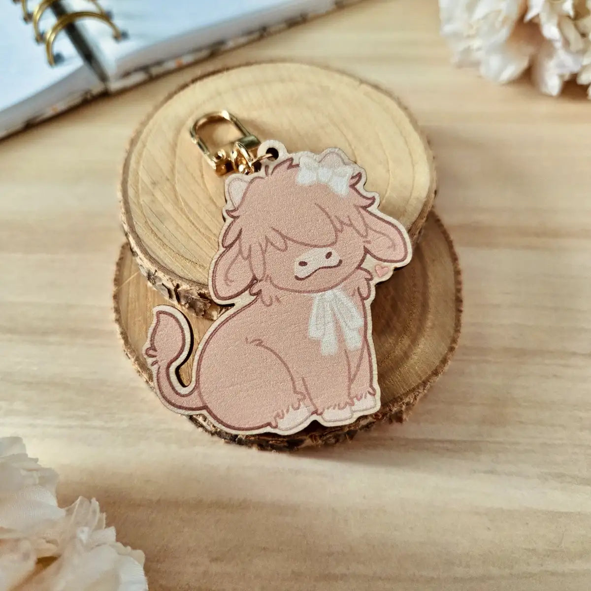 wooden charm - Lovely cows