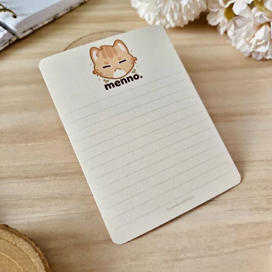 Memo Sheets - "Menno" Sheets