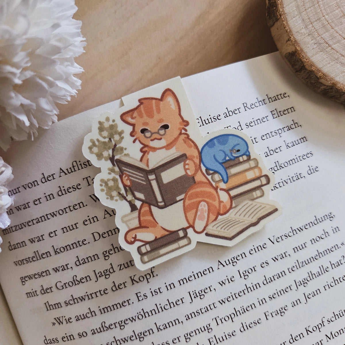 Magnetisches Lesezeichen - Cozy readers club