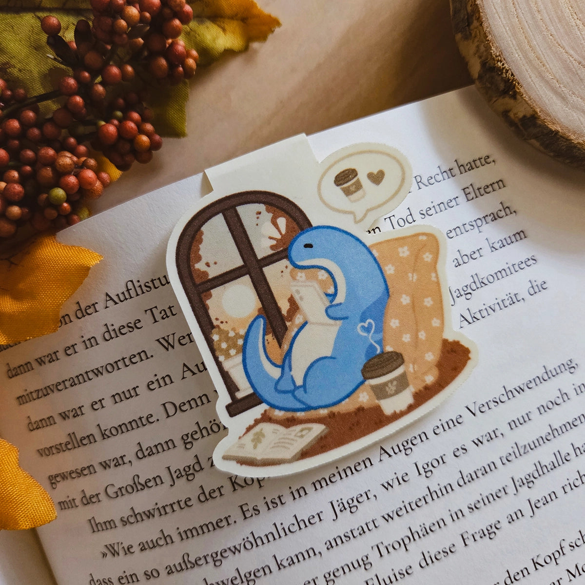 Magnetic bookmark - Morning Coffee