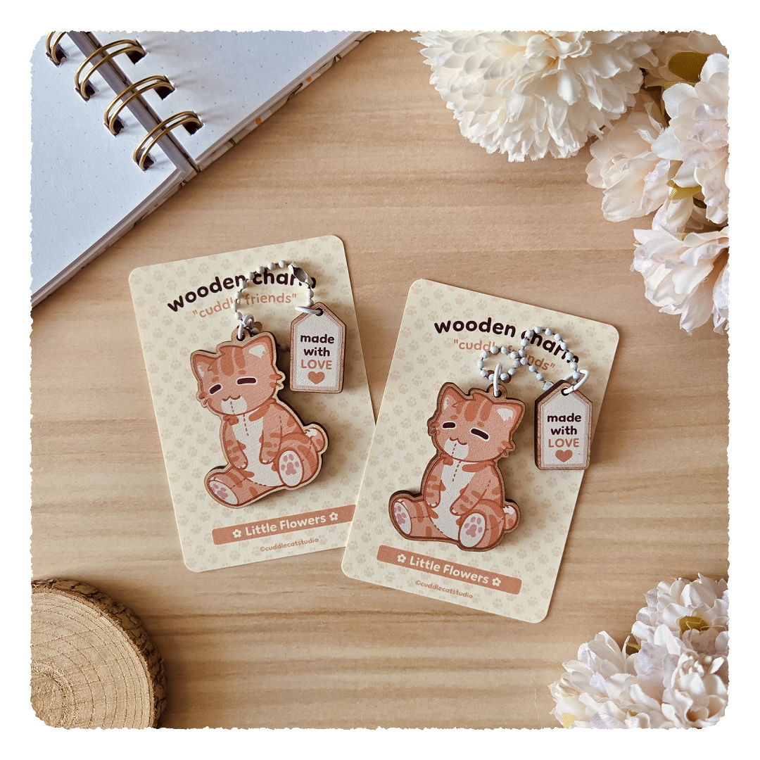 Holzanhänger - Cuddly Friends I Kleiner Flowers