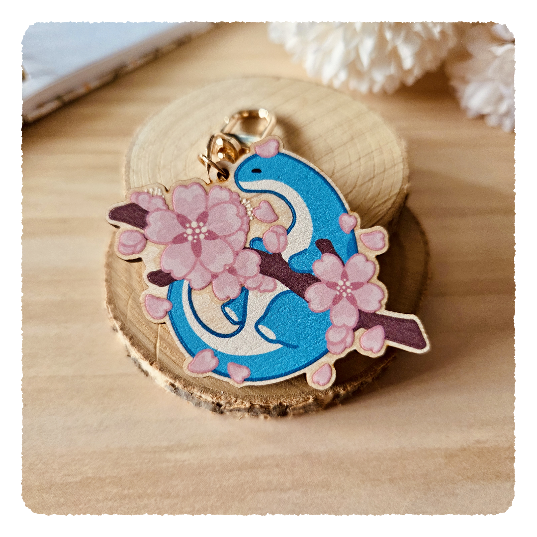 Holzanhänger - Memories under cherry blossoms