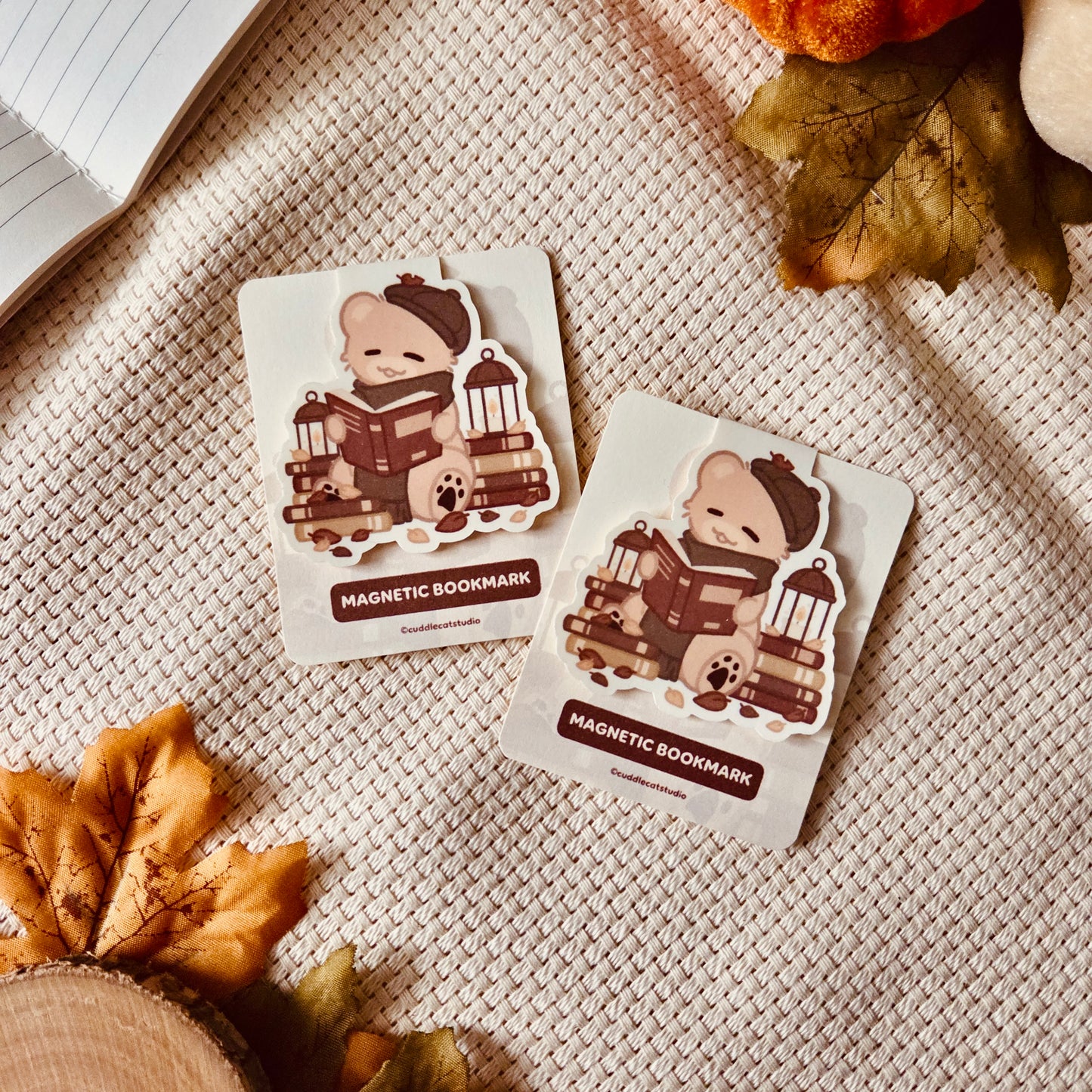 magnetic bookmark - Cozy reading time