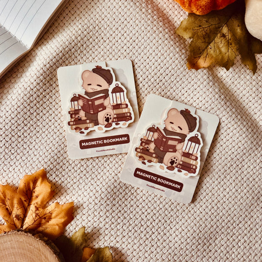 magnetic bookmark - Cozy reading time