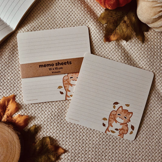 Memo Sheets - I love fall