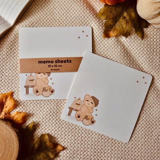 Memo Sheets - Honey bear