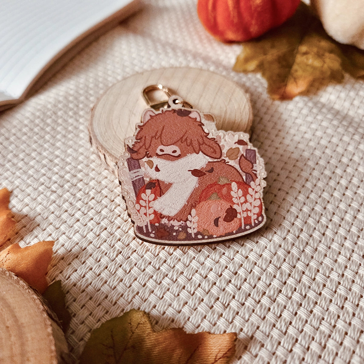 Wooden charm - Pumpkin Patch