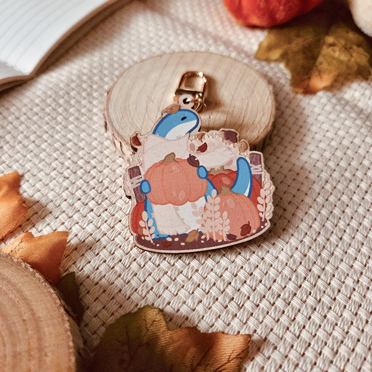 Wooden charm - Pumpkin Patch
