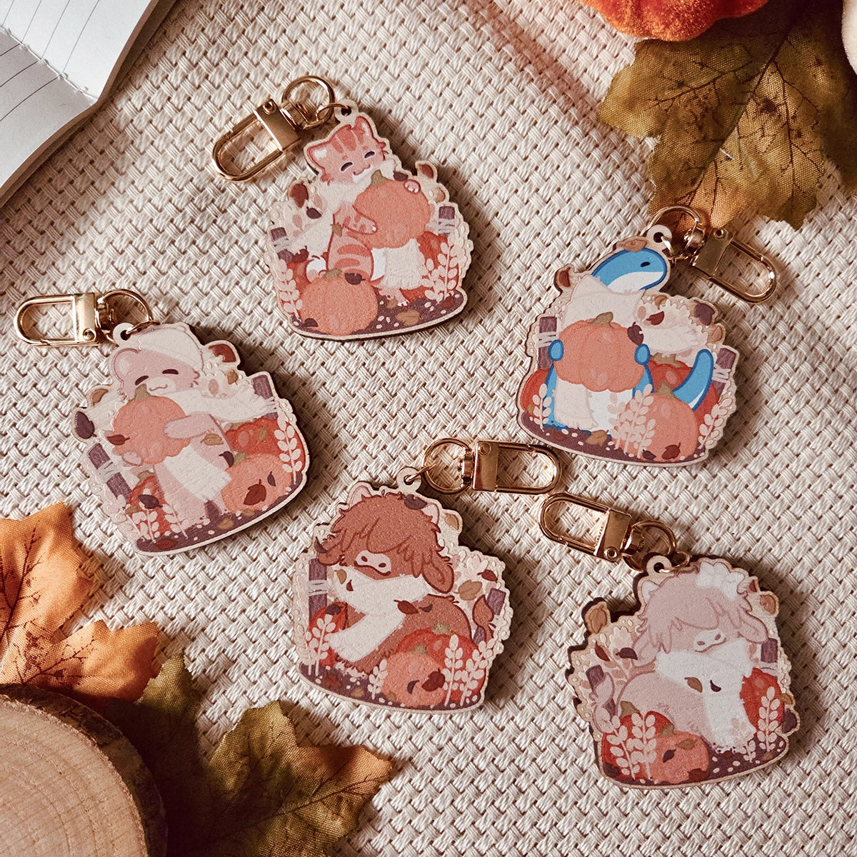 Wooden charm - Pumpkin Patch