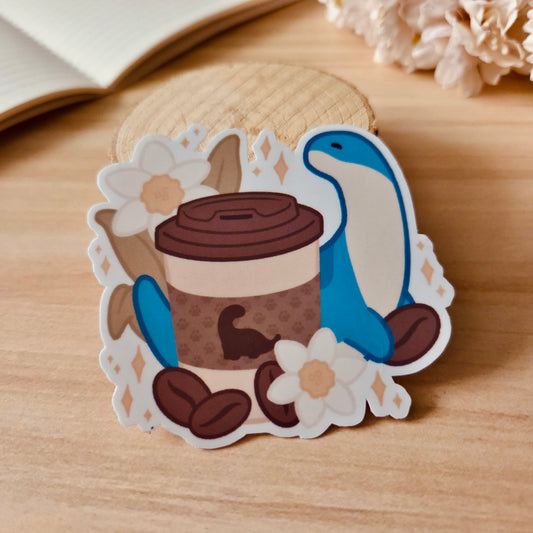 Kiss Cut Sticker - Flourishing Coffee Days