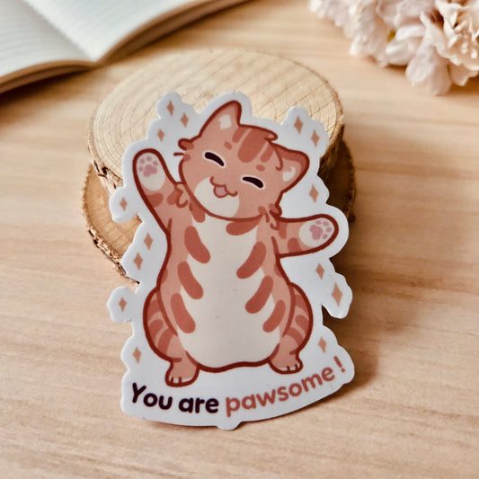 Kiss Cut Sticker - You are pawsome