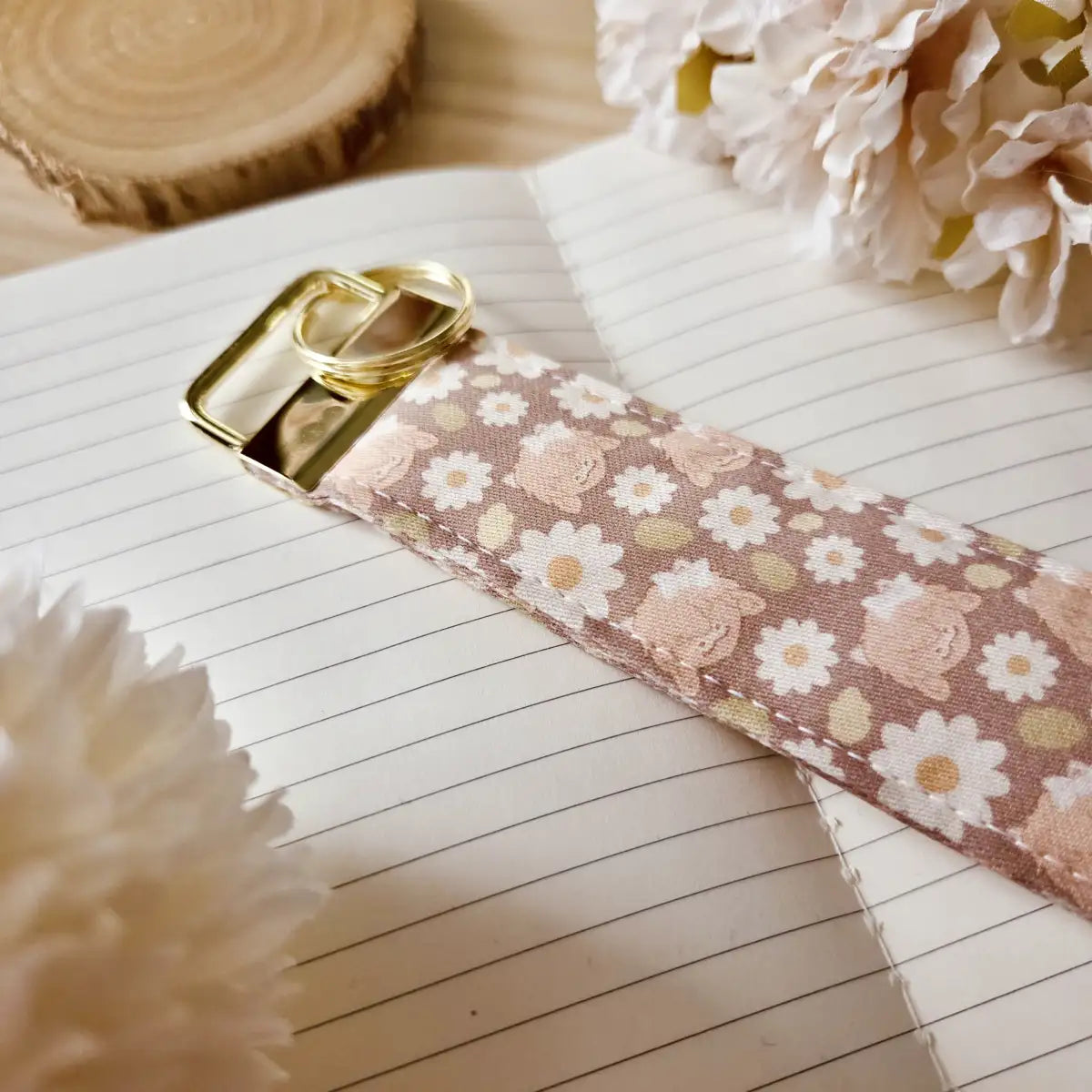 Keychain wristlet - Flourishing Dreams