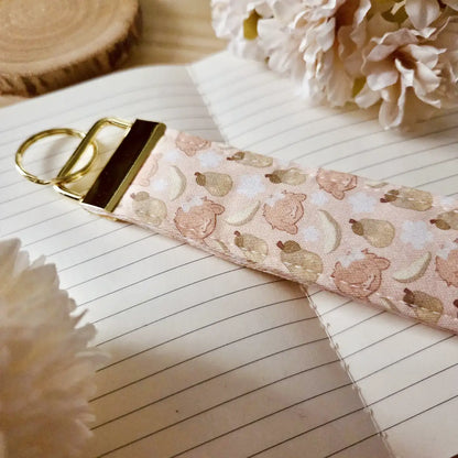 Keychain wristlet - Lovely Orchard