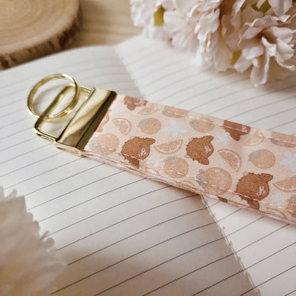 Keychain wristlet - Lovely Orchard