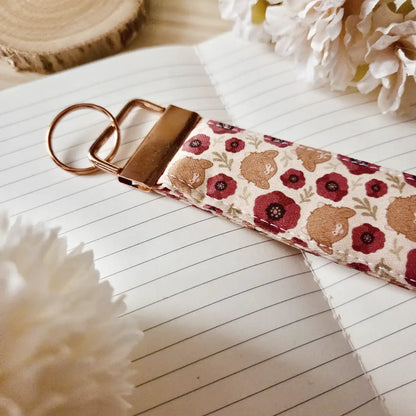 Keychain wristlet - Flourishing Dreams