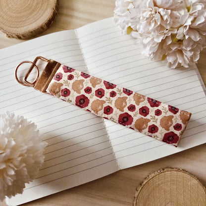 Keychain wristlet - Flourishing Dreams