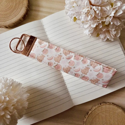 Keychain wristlet - Lovely Orchard