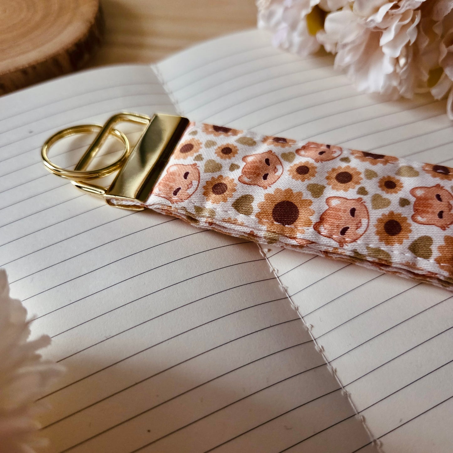 Keychain wristlet - Flourishing Dreams ❘ Sunflowers