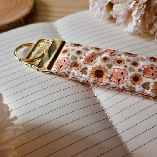 Keychain wristlet - Flourishing Dreams ❘ Sunflowers