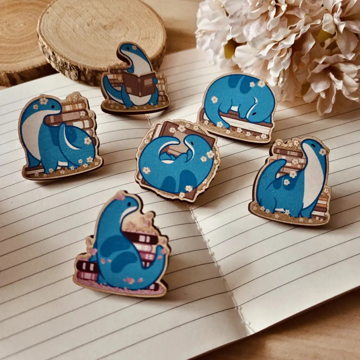 Holzpin - Flowers & Books ❘ Blind Bag