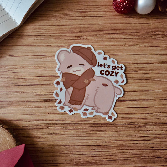 Kiss Cut Sticker - Let's get cozy