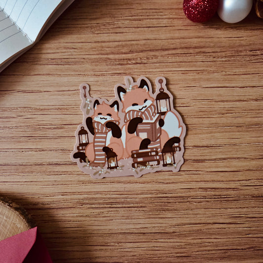 Kiss Cut Sticker - Candles & Books