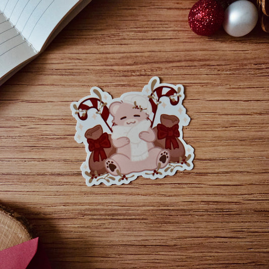 Kiss Cut Sticker - Beary Christmas