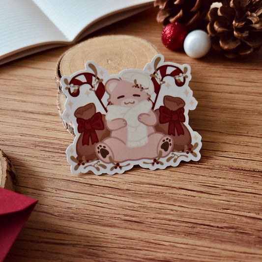 Kiss Cut Sticker - Beary Christmas