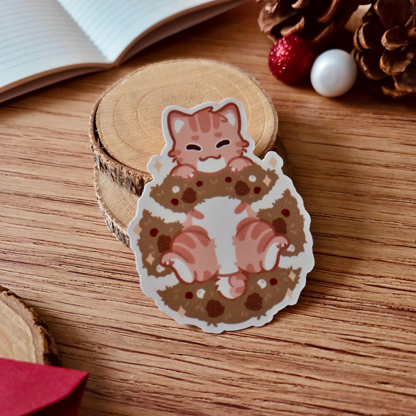 Kiss Cut Sticker - Christmas Greeting