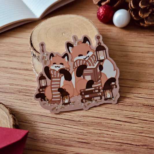 Kiss Cut Sticker - Candles & Books