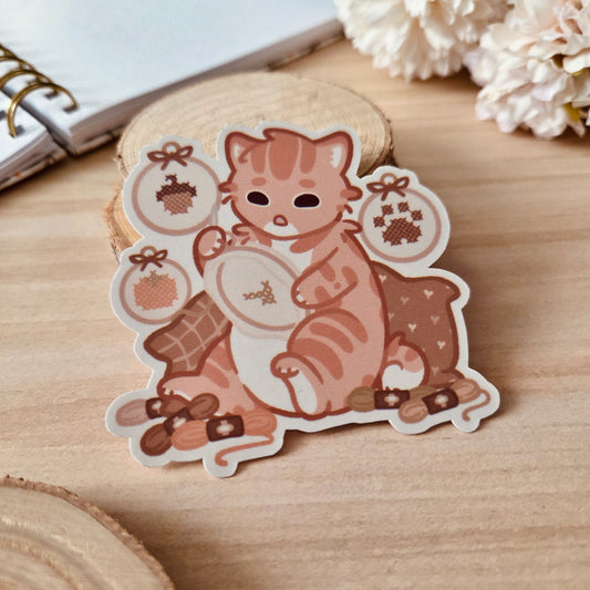 Kiss Cut Sticker - Knit & Stitch