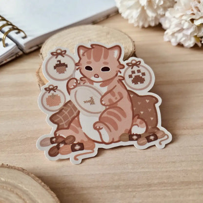 Kiss Cut Sticker - Knit & Stitch