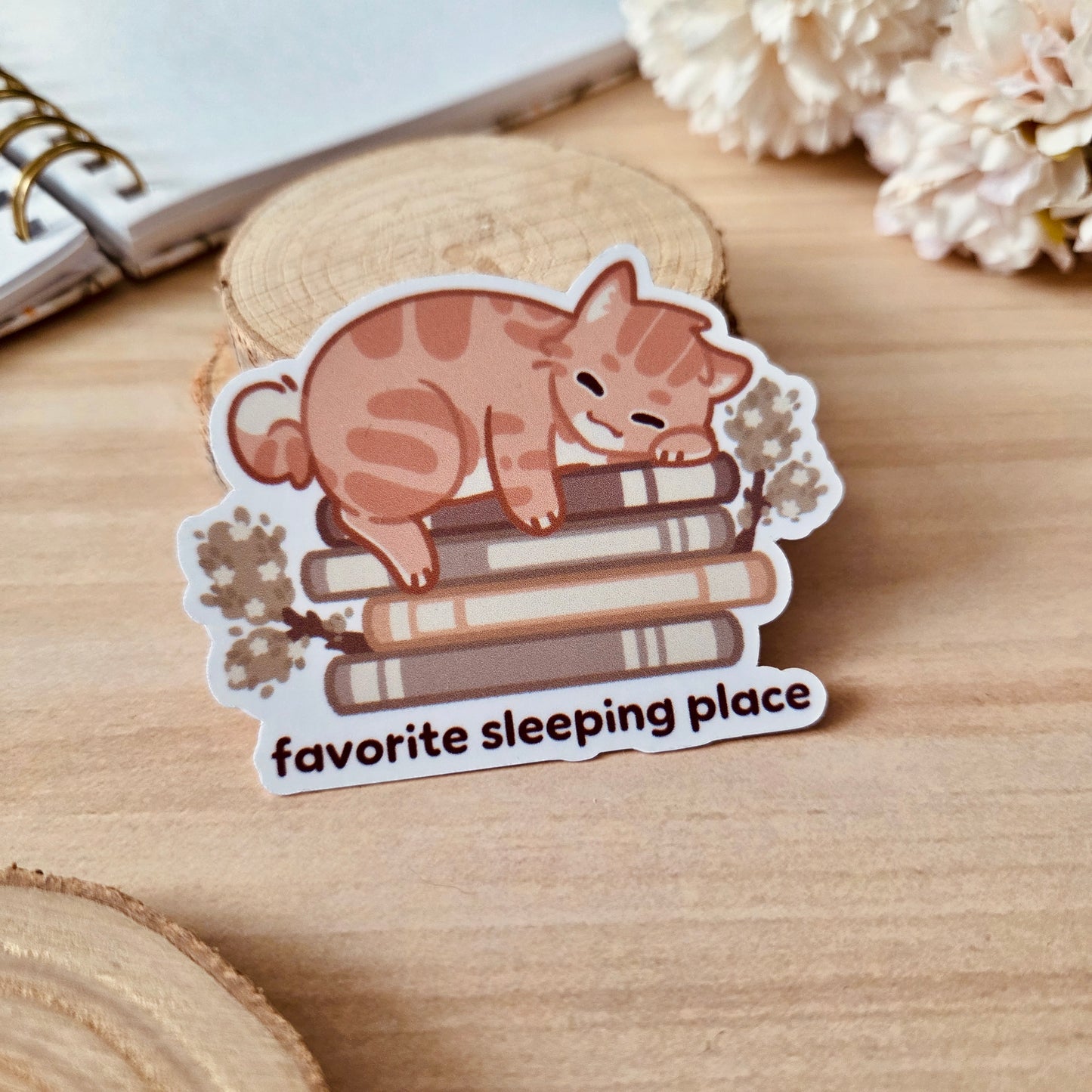 Kiss Cut Sticker - Favorite sleeping place