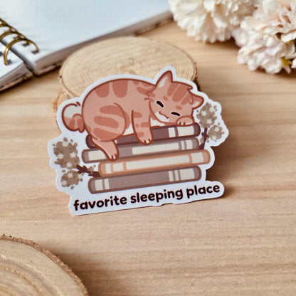 Kiss Cut Sticker - Favorite sleeping place