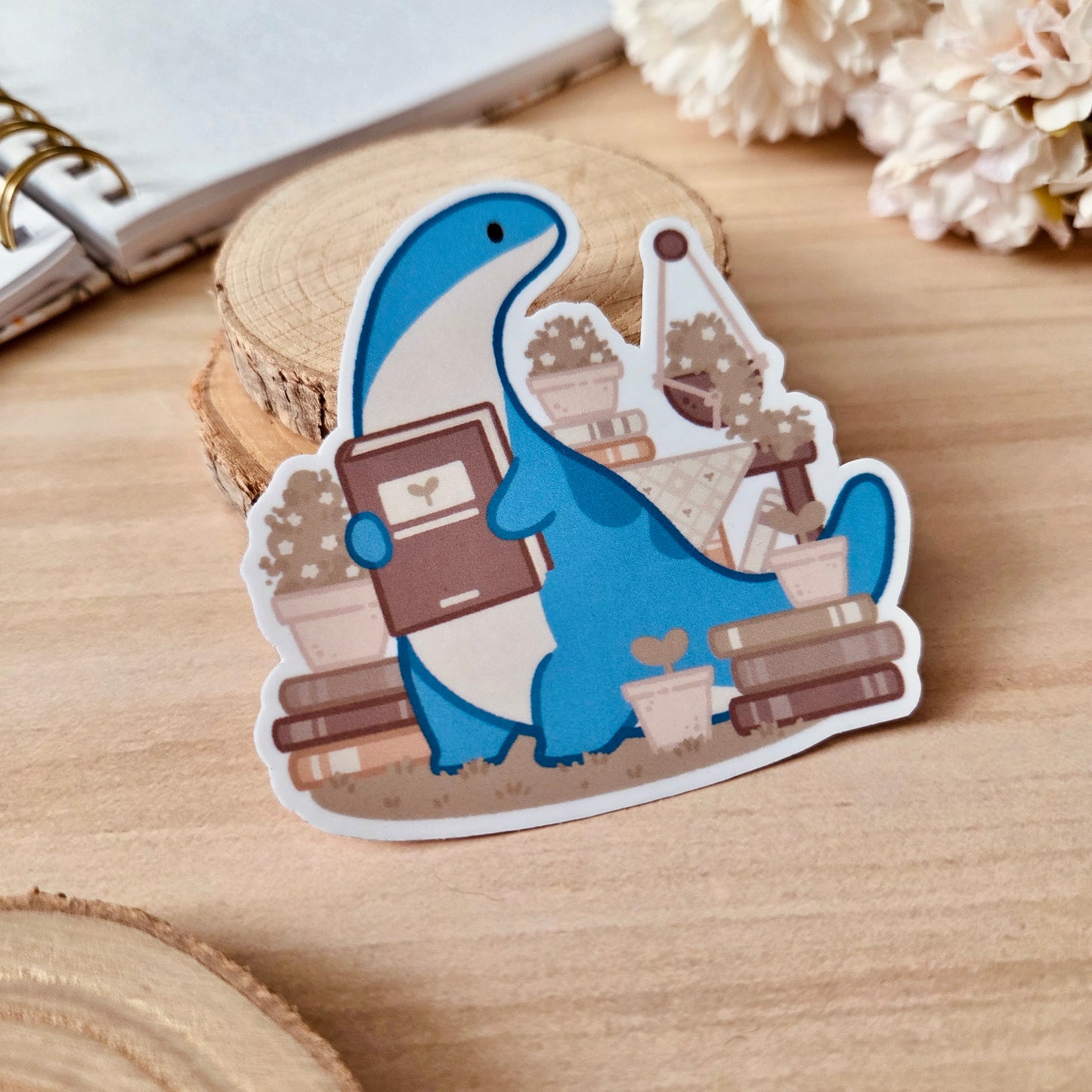 Kiss Cut Sticker - Plants & Books ❘ Rolf