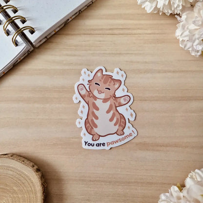 Kiss Cut Sticker - You are pawsome