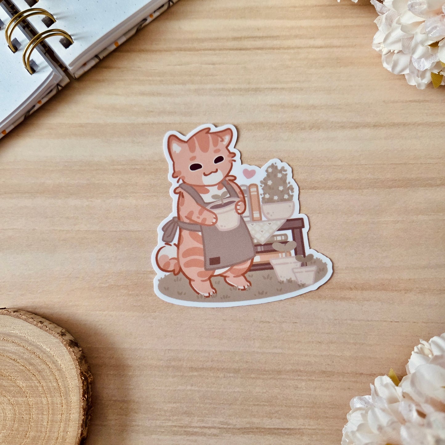 Kiss Cut Sticker - Plants & Books ❘ Kleiner Flowers
