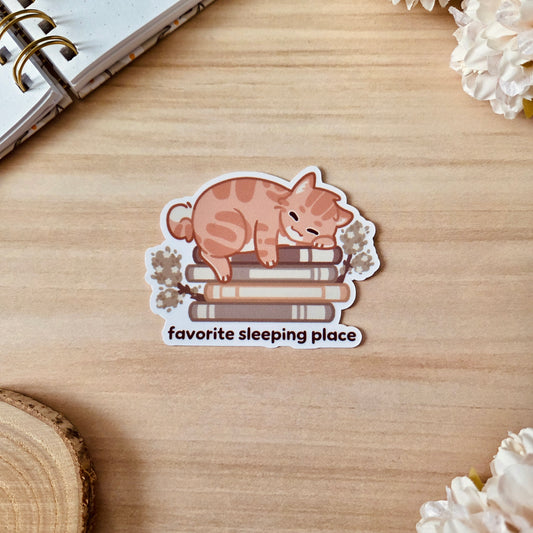 Kiss Cut Sticker - Favorite sleeping place