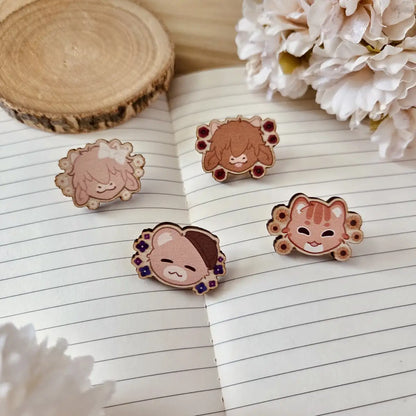 wooden pin - Flourishing Dreams