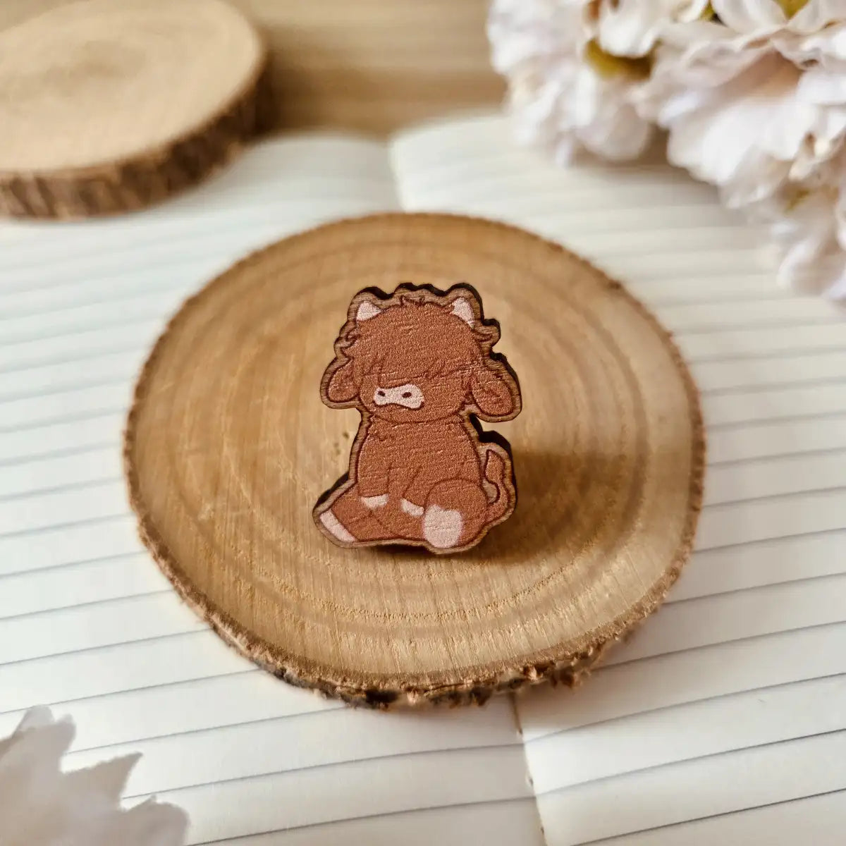 wooden pin - Cuddly Friends