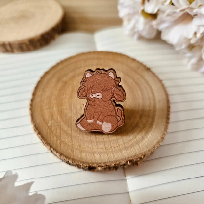 wooden pin - Cuddly Friends
