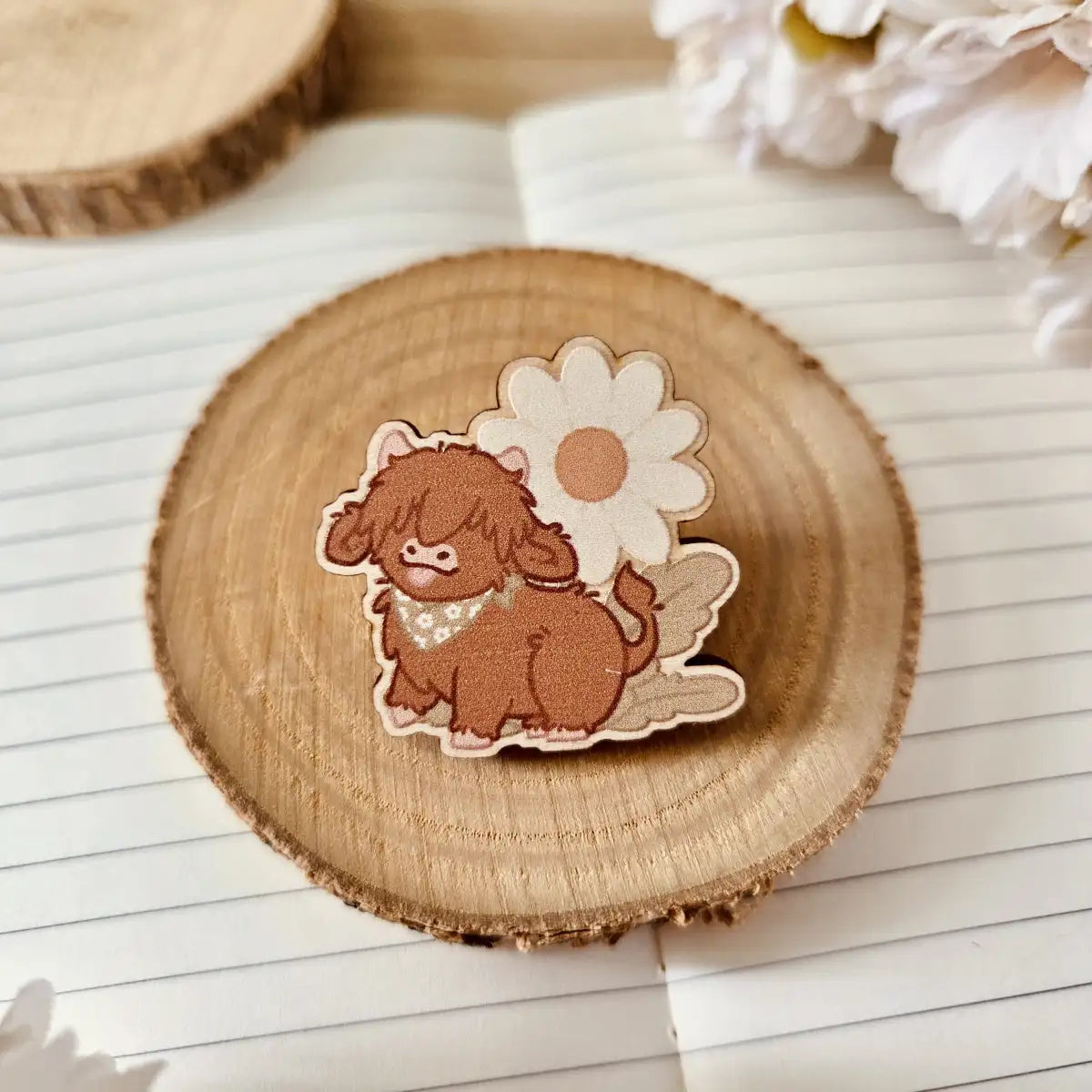 wooden pin - Daisy Dreams