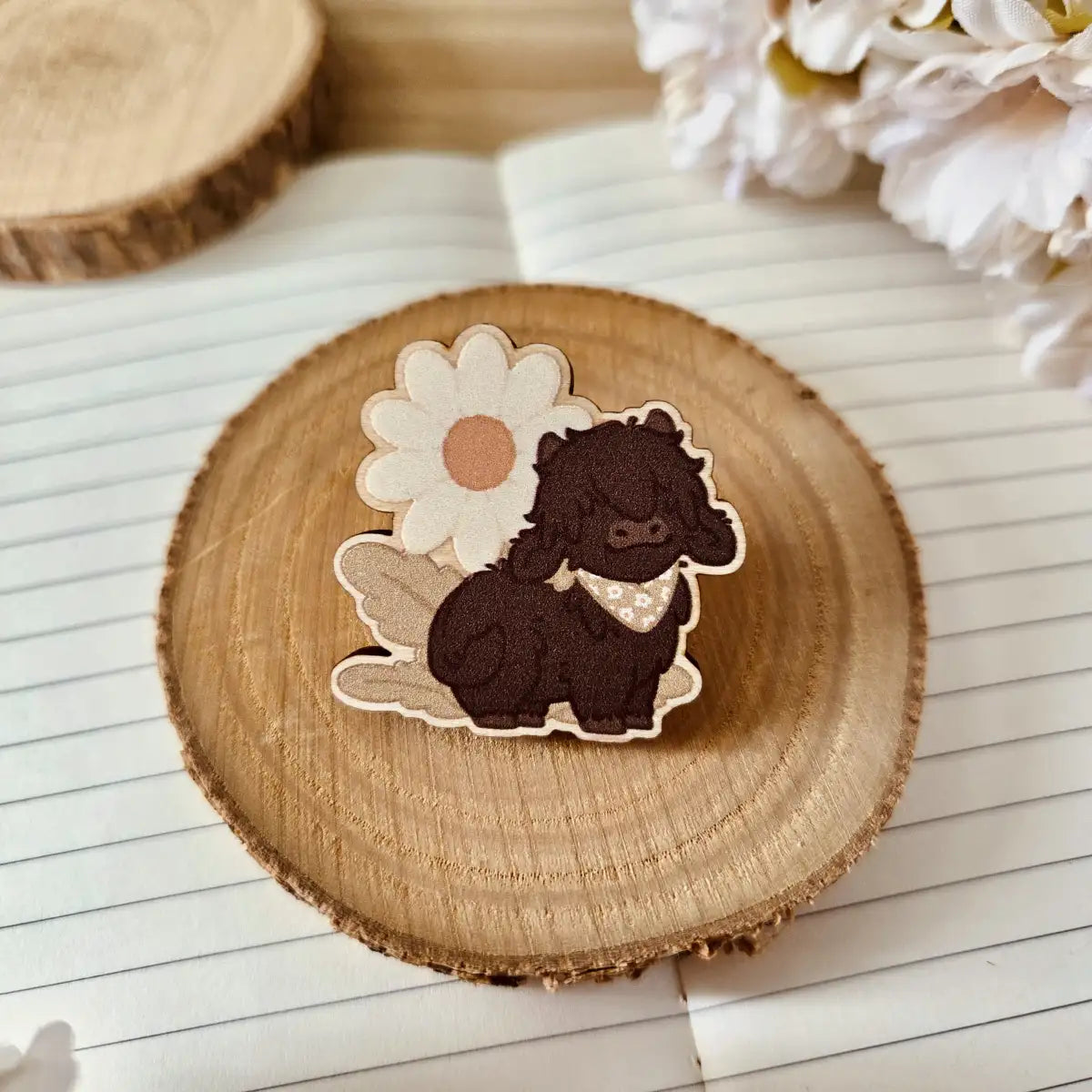 wooden pin - Daisy Dreams